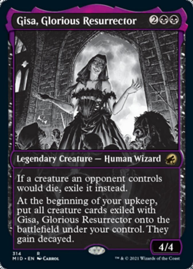 Gisa, Glorious Resurrector (Showcase Eternal Night) [Innistrad: Midnight Hunt] - PCA Designer Toys