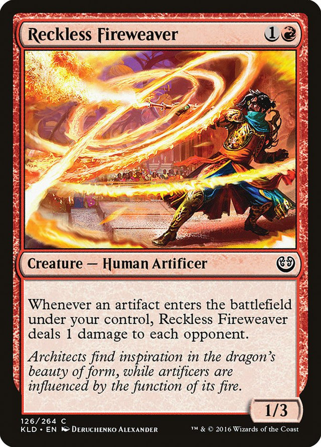 Reckless Fireweaver [Kaladesh] - PCA Designer Toys