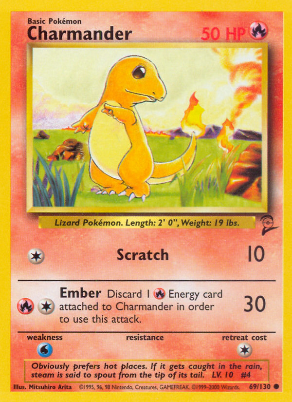 Charmander (69/130) [Base Set 2] - PCA Designer Toys