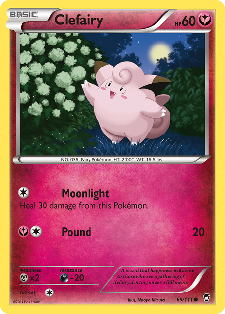 Clefairy (69/111) [XY: Furious Fists] - PCA Designer Toys