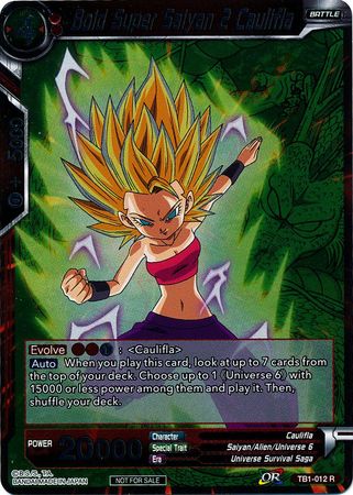 Bold Super Saiyan 2 Caulifla (Event Pack 2 - 2018) (TB1-012) [Promotion Cards] - PCA Designer Toys