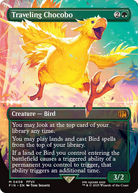 Traveling Chocobo (Borderless) [FINAL FANTASY] - PCA Designer Toys
