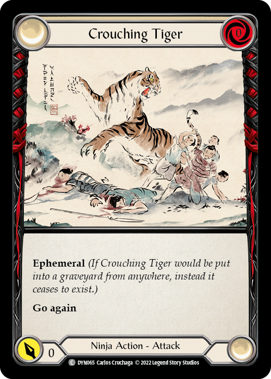 Crouching Tiger [DYN065] (Dynasty)  Rainbow Foil - PCA Designer Toys
