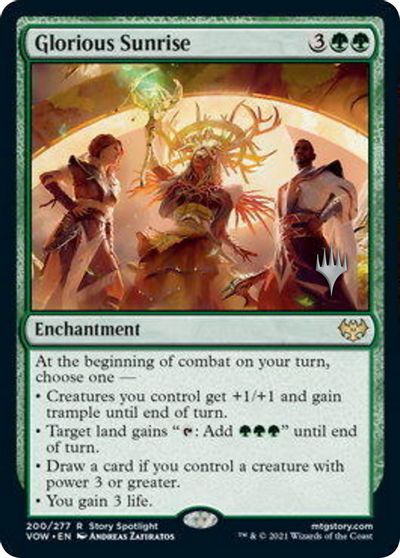 Glorious Sunrise (Promo Pack) [Innistrad: Crimson Vow Promos] - PCA Designer Toys