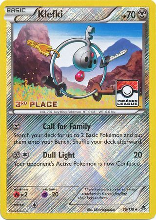 Klefki (66/119) (League Promo 3rd Place) [XY: Phantom Forces] - PCA Designer Toys