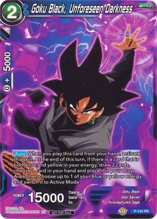 Goku Black, Unforeseen Darkness (P-124) [Promotion Cards] - PCA Designer Toys