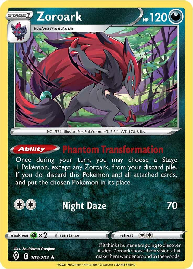 Zoroark (103/203) [Sword & Shield: Evolving Skies] - PCA Designer Toys