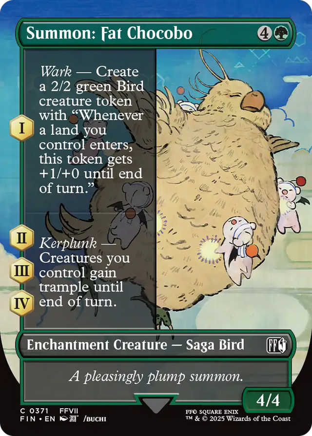 Summon: Fat Chocobo (Borderless) [FINAL FANTASY]