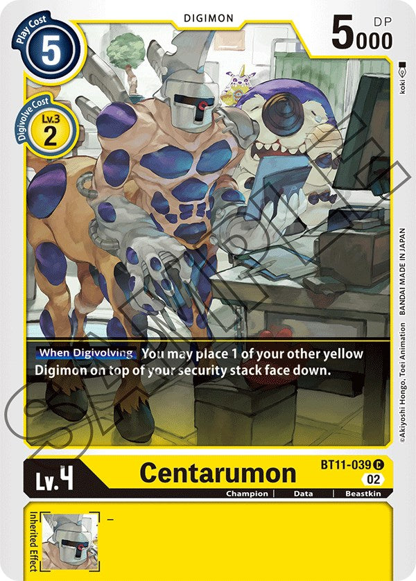 Centarumon [BT11-039] [Dimensional Phase] - PCA Designer Toys