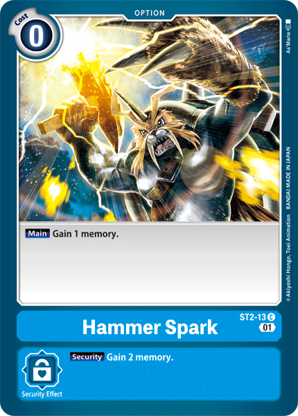Hammer Spark [ST2-13] (Alternative Art) [Starter Deck: Ulforce Veedramon] - PCA Designer Toys