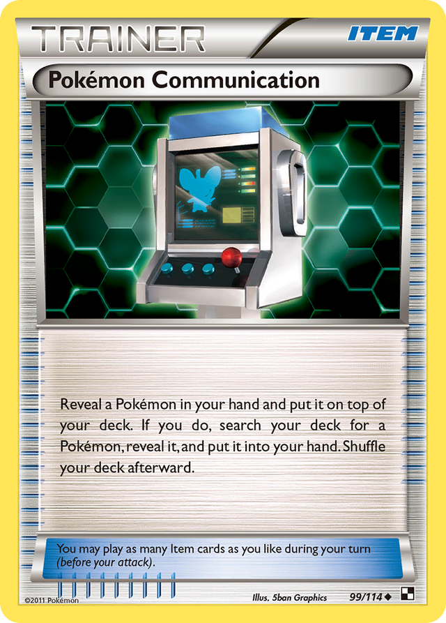 Pokemon Communication (99/114) [Black & White: Base Set] - PCA Designer Toys