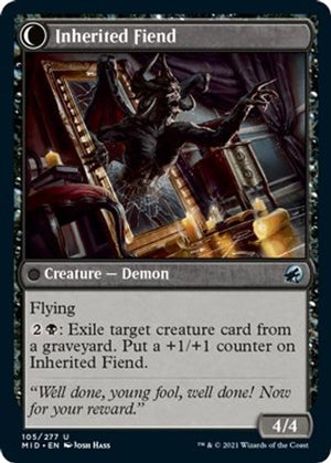 Heirloom Mirror // Inherited Fiend [Innistrad: Midnight Hunt] - PCA Designer Toys