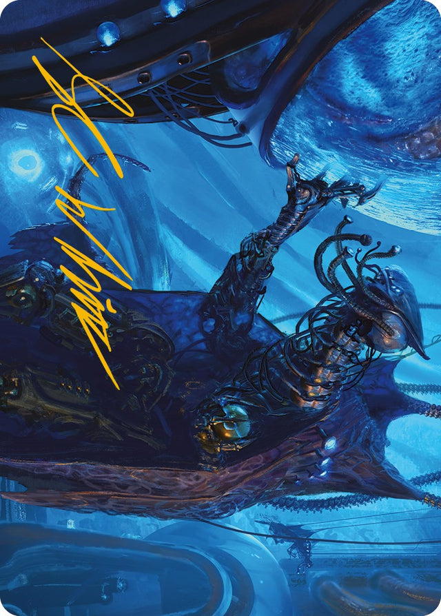 Atmosphere Surgeon Art Card (Gold-Stamped Signature) [Phyrexia: All Will Be One Art Series] - PCA Designer Toys