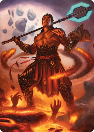 Koth, Fire of Resistance Art Card [Phyrexia: All Will Be One Art Series] - PCA Designer Toys