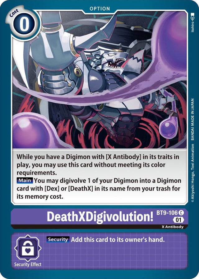 DeathXDigivolution! [BT9-106] [X Record] - PCA Designer Toys