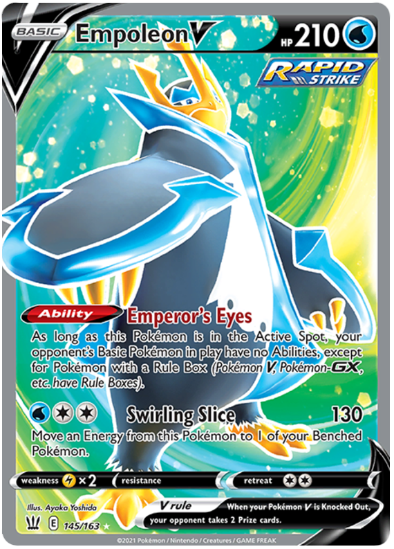 Empoleon V (145/163) [Sword & Shield: Battle Styles] - PCA Designer Toys