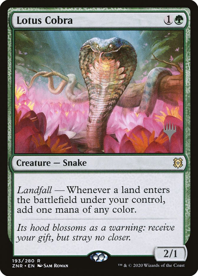 Lotus Cobra (Promo Pack) [Zendikar Rising Promos] - PCA Designer Toys