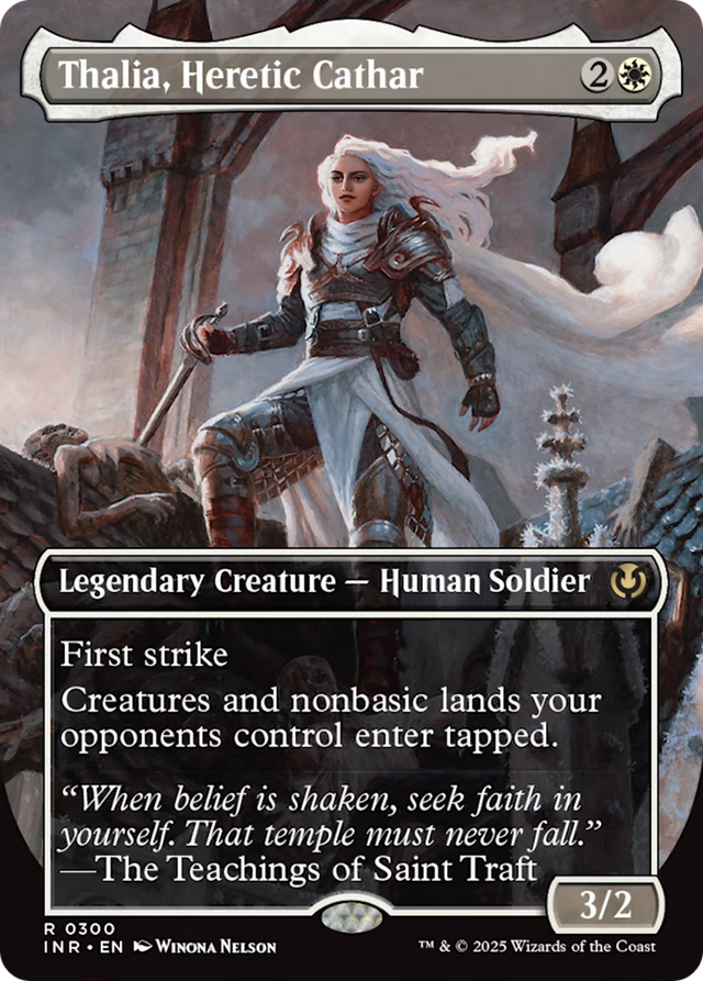 Thalia, Heretic Cathar (borderless) [Innistrad Remastered]