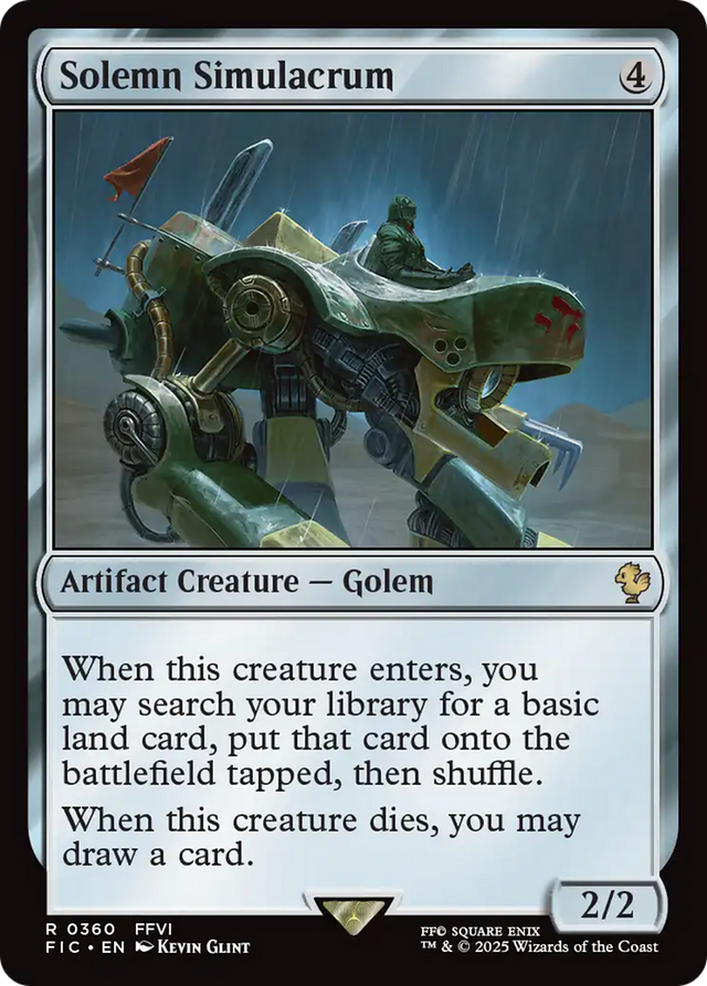 Solemn Simulacrum [FINAL FANTASY Commander]