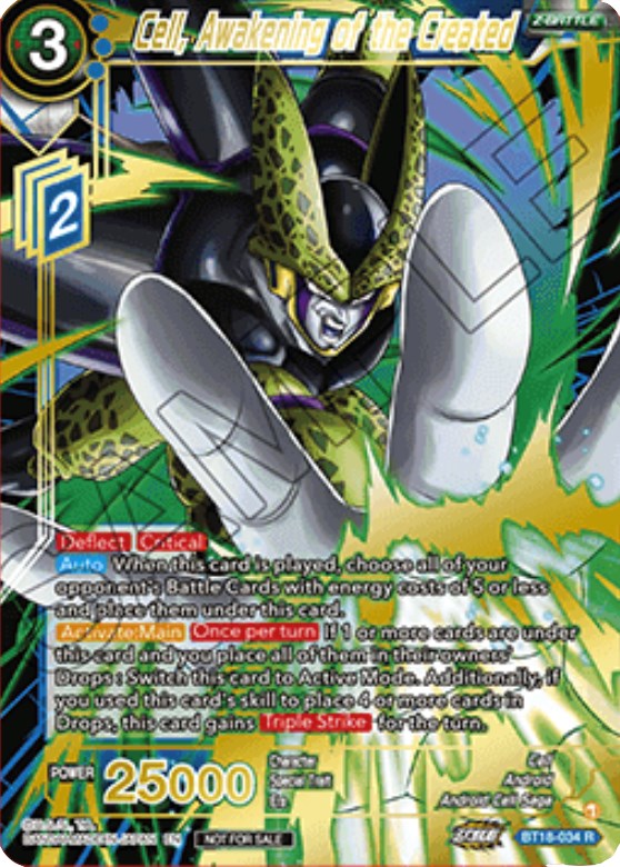 Cell, Awakening of the Created (Zenkai Cup 2022 Top 64) (BT18-034) [Tournament Promotion Cards] - PCA Designer Toys