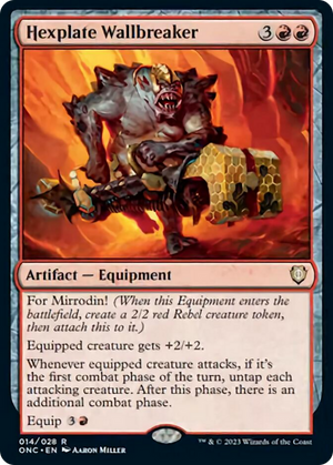Hexplate Wallbreaker [Phyrexia: All Will Be One Commander] - PCA Designer Toys