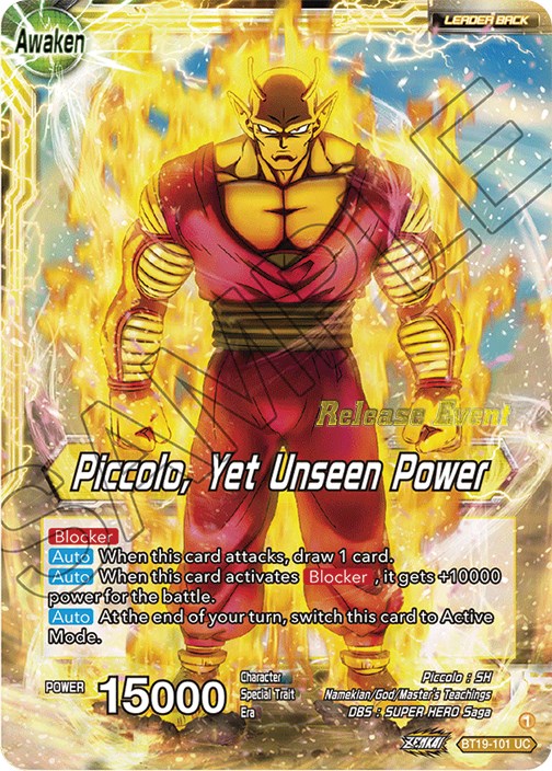 Piccolo // Piccolo, Yet Unseen Power (Fighter's Ambition Holiday Pack) (BT19-101) [Tournament Promotion Cards] - PCA Designer Toys