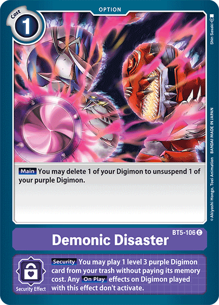 Demonic Disaster [BT5-106] [Battle of Omni] - PCA Designer Toys