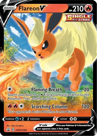 Flareon V (SWSH149) [Sword & Shield: Black Star Promos] - PCA Designer Toys