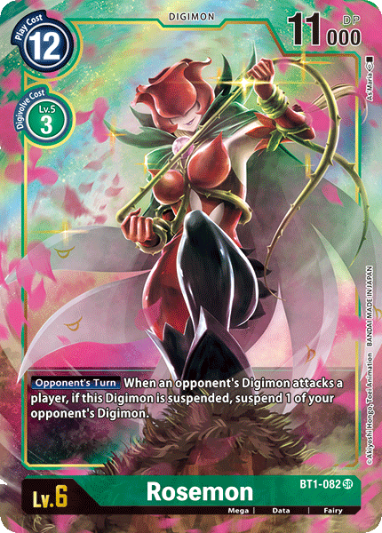 Rosemon [BT1-082] (Alternate Art) [Release Special Booster Ver.1.0] - PCA Designer Toys