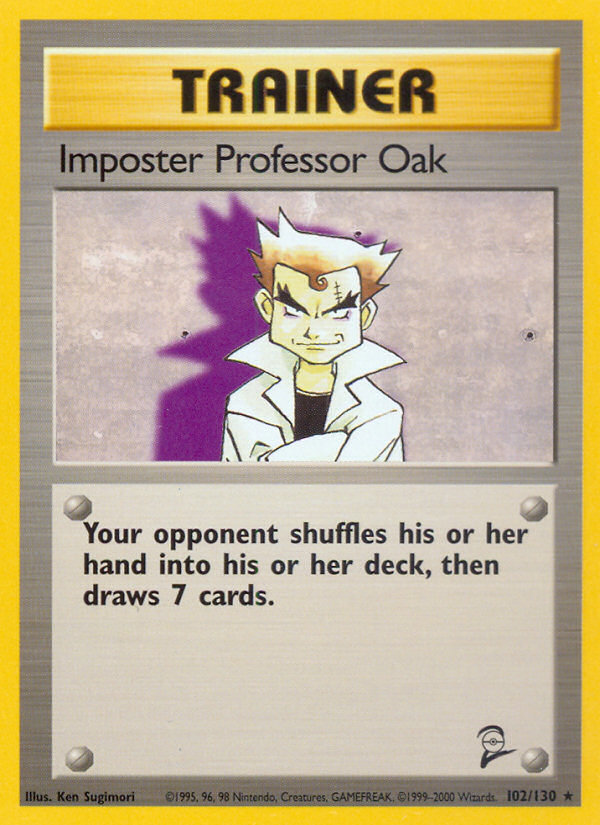 Imposter Professor Oak (102/130) [Base Set 2] - PCA Designer Toys
