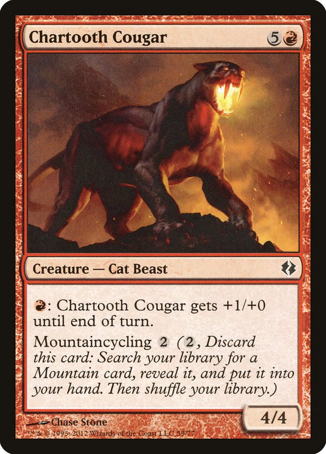 Chartooth Cougar [Duel Decks: Venser vs. Koth] - PCA Designer Toys