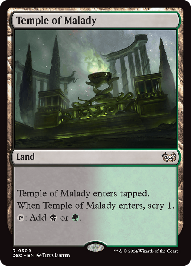 Temple of Malady [Duskmourn: House of Horror Commander] - PCA Designer Toys