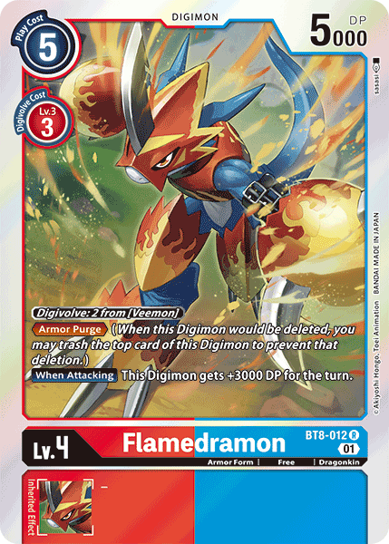 Flamedramon [BT8-012] [New Awakening] - PCA Designer Toys