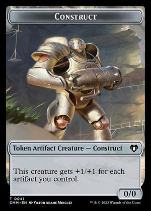 Elemental (0024) // Construct (0041) Double-Sided Token [Commander Masters Tokens]
