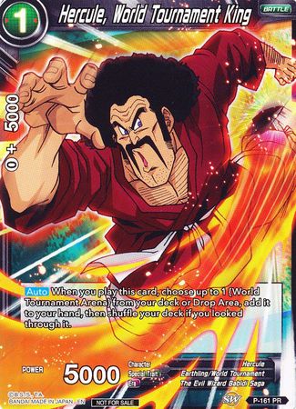Hercule, World Tournament King (Power Booster) (P-161) [Promotion Cards] - PCA Designer Toys