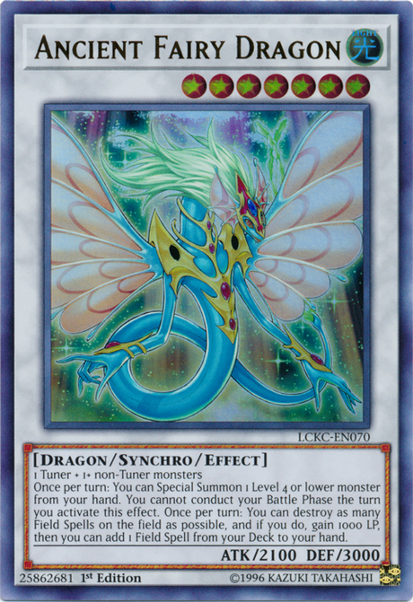 Ancient Fairy Dragon [LCKC-EN070] Ultra Rare - PCA Designer Toys