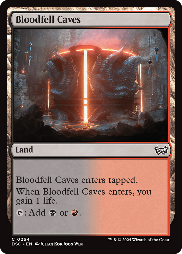 Bloodfell Caves [Duskmourn: House of Horror Commander] - PCA Designer Toys