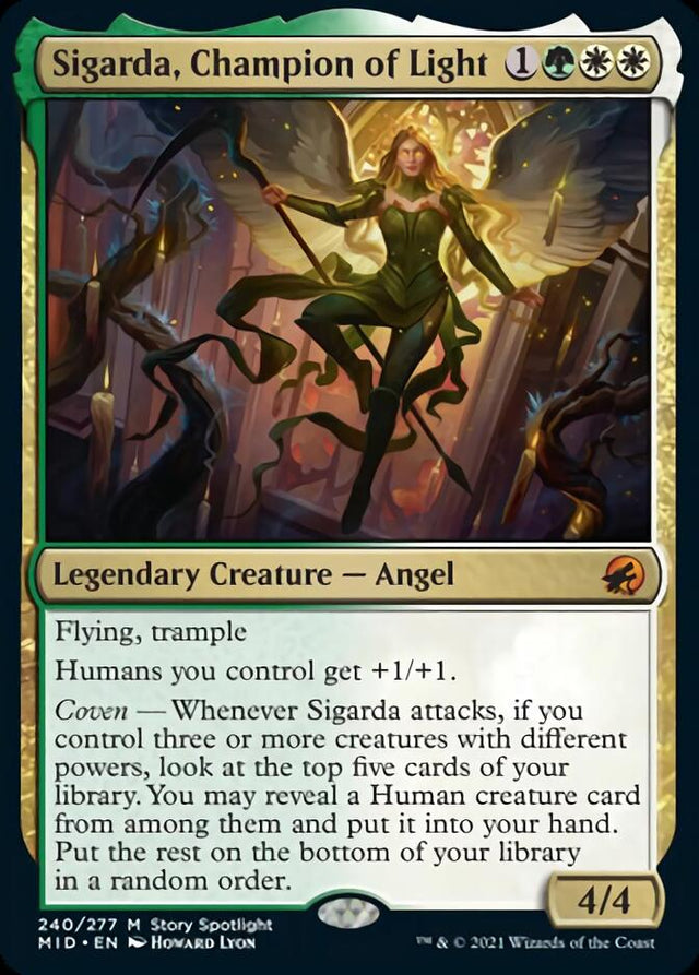 Sigarda, Champion of Light [Innistrad: Midnight Hunt] - PCA Designer Toys