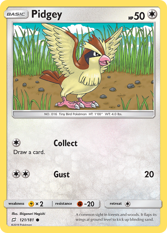 Pidgey (121/181) [Sun & Moon: Team Up] - PCA Designer Toys