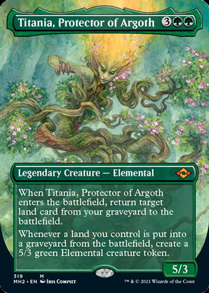 Titania, Protector of Argoth (Borderless Alternate Art) [Modern Horizons 2] - PCA Designer Toys