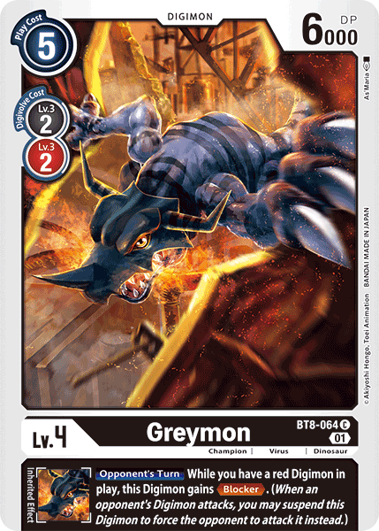 Greymon [BT8-064] [New Awakening] - PCA Designer Toys