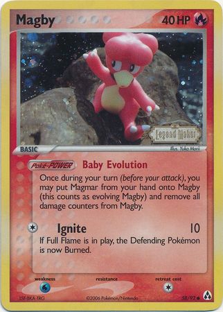 Magby (58/92) (Stamped) [EX: Legend Maker] - PCA Designer Toys