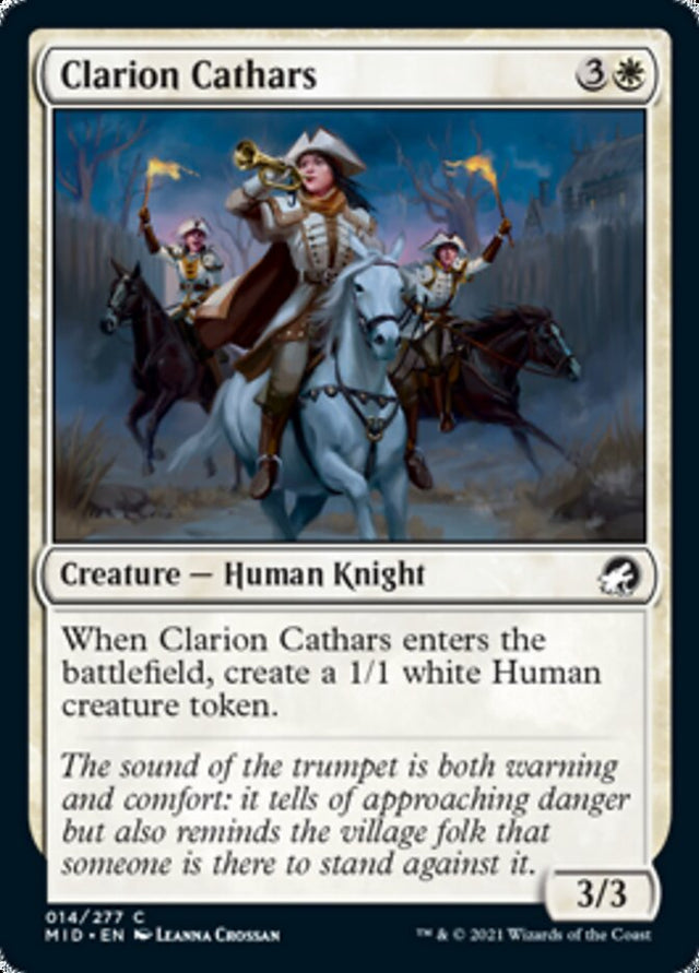 Clarion Cathars [Innistrad: Midnight Hunt] - PCA Designer Toys