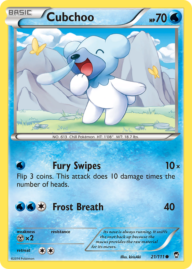 Cubchoo (21/111) [XY: Furious Fists] - PCA Designer Toys