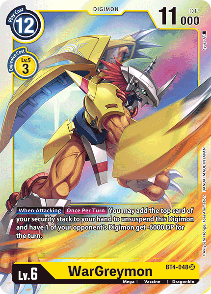 WarGreymon [BT4-048] [Great Legend] - PCA Designer Toys