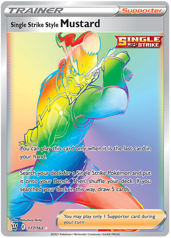 Single Strike Style Mustard (177/163) [Sword & Shield: Battle Styles] - PCA Designer Toys