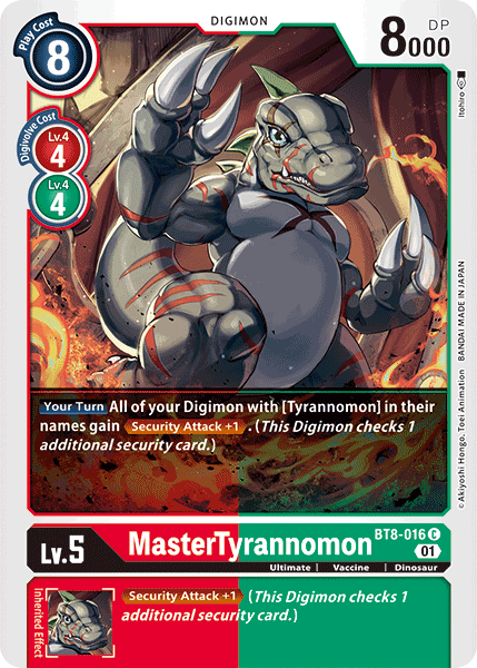 MasterTyrannomon [BT8-016] [New Awakening] - PCA Designer Toys