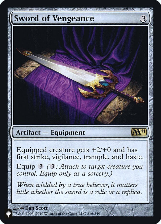 Sword of Vengeance [Secret Lair: Heads I Win, Tails You Lose] - PCA Designer Toys