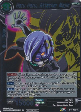 Haru Haru, Attacker Majin (Event Pack 3 - 2019) (BT3-120_PR) [Promotion Cards] - PCA Designer Toys