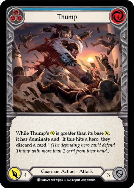Thump (Blue) [OLD029] (Tales of Aria Oldhim Blitz Deck)  1st Edition Normal - PCA Designer Toys